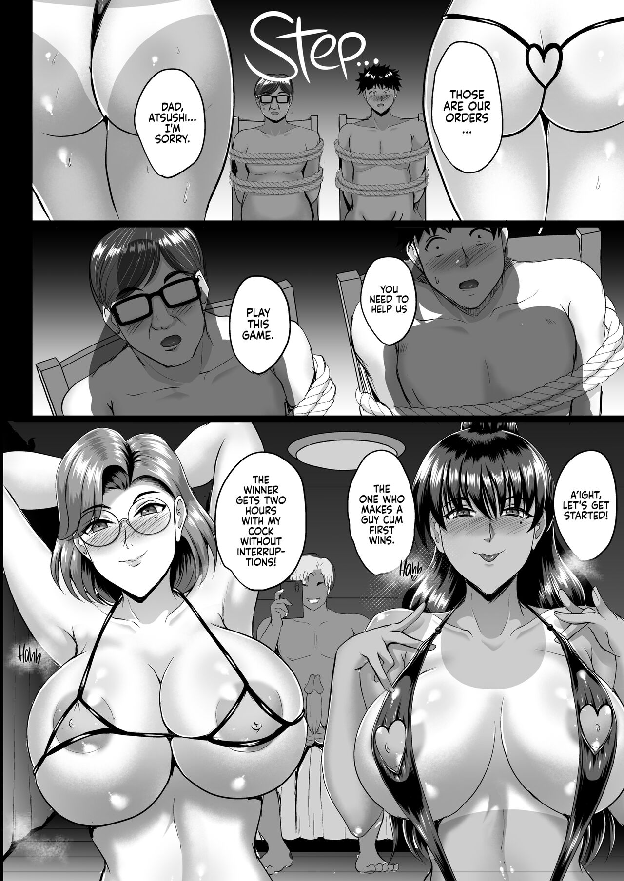 Hentai Manga Comic-Mother and Daughter NTR Diary 2; Trained and Knocked Up-Read-46